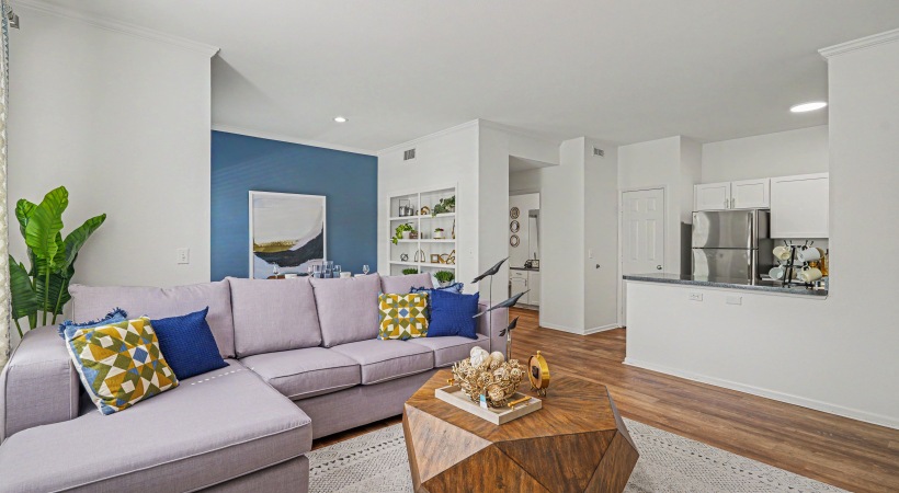 Generous living spaces with beautiful natural lighting